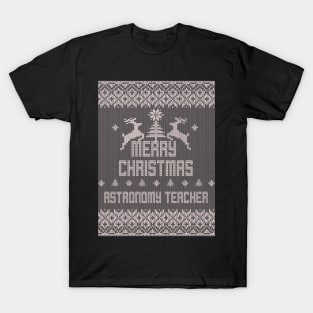 Merry Christmas ASTRONOMY TEACHER T-Shirt